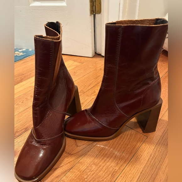 Brown leather L’intervalle boots - Picture 4 of 6